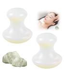 2-Piece Gua Sha Mushroom Massage Stones Set - Relaxing Face & Neck Spa Treatment - Buy Online on GoSupps.com