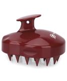 FREATECCH CHRECK Massage Brush - Wet & Dry Shampoo Brush for Peeling Head Massage & Hair Growth - Silicone Hair Root Care - Classic Red - Buy Online on GoSupps.com