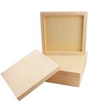 Owevvin 6 Pack 8x8 Inch Unfinished Wood Cradled Canvas Panels for Painting, Drawing, and DIY Crafts - Buy Online on GoSupps.com