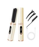Cordless Hair Straightener Comb - Negative Ion Hot Brush for Travel & Home - Anti-Scald Hair Iron - Ideal Gift - Buy Online on GoSupps.com