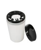 Nail Art Brush Cleaner Cup - UV Gel Polish Remover Pot with Multiple Size Slots - Black Lid - Buy Online on GoSupps.com