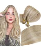 Easyouth Real Hair Extensions - 18 Inch Remy Bonding Blonde Hair Extensions | 50g 50 Pieces #27P613 & #27/613 Honey Blond Mix - Buy Online on GoSupps.com