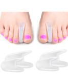 Gel Hallux Valgus toe spreader toe correction toe separator silicone 4x toe separator silicone-reduced loads silicone toes spacers for overlapping toes - Buy Online on GoSupps.com