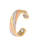 Fashionable women's ring 3 colors gold silver red gold copper magnet ring adjustable size female magnet jewelry finger clothing rose gold - Buy Online on GoSupps.com