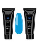 Lofuanna Poly Nail Set - 15ml x 2 | Gel Nail Extension Kit for Technicians & DIY | Blue Acrylic Nail Gel for Quick Building - Buy Online on GoSupps.com
