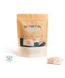 Sponge n Go: 20-Pack Biodegradable Travel Dish Soap & Sponges | Soap-Infused Single-Use Compressed Sponges for Easy Cleaning on Trips & Camps - Buy Online on GoSupps.com