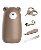 Baby Nail Clippers Set with Cute Case - Newborn Manicure Kit for New Mom Grooming Gift (Bronze+White) - Buy Online on GoSupps.com