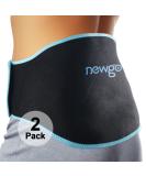 NEWGO Gel Ice Pack for Back Pain Relief, 2 Pack Hot Cold Ice Packs Belt for Back Injuries, Sore Back, Sciatica Nerve Pain, Spinal Injuries, Herniated Disc, Muscle Spasm - Buy Online on GoSupps.com