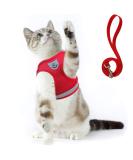 Supet Soft Cat Dishes & Vest | Stylish Red Cat Apparel for Kittens & Small Dogs (Chest 26-32 cm) - International Shipping - Buy Online on GoSupps.com
