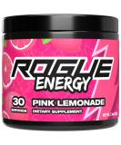 Rogue Energy Drink Powder - Sugar & Gluten Free Gaming Supplement for Focus - Pink Lemonade 30 Servings - Boost Your Energy for Long Hours - Buy Online on GoSupps.com