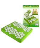 Yoga Shanti Acupressure Mat - 31x35x5 cm with 62 Stimulation Circles & 33 Points Each - International Shipping Available - Buy Online on GoSupps.com