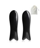 Premium Horn Gua Sha Set - Fish Shape Buffalo Horn Scrapers for Relaxing Whole Body Care (2 Pieces) - Buy Online on GoSupps.com