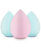 DUAIU Makeup Sponge Blender Set - 3 Pcs Beauty Blender for Flawless Foundation and Concealer Application - Buy Online on GoSupps.com