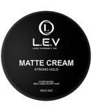 LEV Premium Barber Grade Hair Styling Matte Cream - Strong Hold Texturizing Cream for Men | Ideal for Long Hair & Hair Textures - Buy Online on GoSupps.com