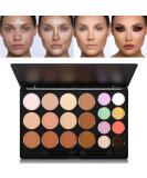 DE LANCI Cream Contour Concealer Palette Kit - Full Coverage Makeup for Oily Skin & Dark Circles - Buy Online on GoSupps.com