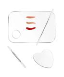 Darenyi Makeup Mixed Palette - Professional Acrylic Cosmetic Pallet Set with Spatula & Stainless Steel Nail Art Tool for Pigment Mixing - International Shipping - Buy Online on GoSupps.com