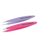 Tweezerman Mini Slant & Point Tip Tweezer Set for Eyebrows & Facial Hair Removal - Buy Online on GoSupps.com
