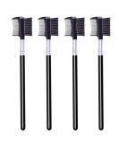 4 PCS Eyebrow Brush and Comb,Makeup Eyelash Comb,Portable Spoolie Brushes for Eyelashes Extension Style-1 - Buy Online on GoSupps.com