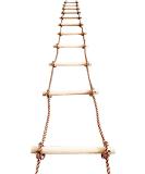 ISOP 16ft Tree Climbing Rope Ladder for Kids and Adults - Outdoor Swing Set Accessory - Playground Equipment for Attic Garden or Wall Painting - Buy Online on GoSupps.com