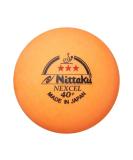 NITTAKU 12 Balls NEXCEL 3 Stars Table Tennis Ball - Made in Japan, New Non-Celluloid Material + Free Racket Protection Edge Tape - Buy Online on GoSupps.com