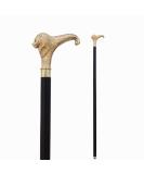 FYNJREX Brass Walking Stick Solid Vintage Designer Lion Head Wooden Cane Antique Style - Buy Online on GoSupps.com
