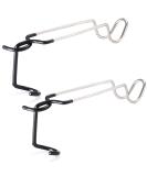 TOBWOLF 2PCS Outdoor Camping Lantern Hook Hangers Water Bottle Holder, Stainless Steel lamp Hanger Stand Water Bottle Bracket, Portable Non-Slip Tent Lamp Hook Cup Holder for Camping, Fishing, Hunting Camping Lantern Clamp Holder - Buy Online on GoSupps.com