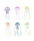 Aquarium decoration bright jellyfish artificial jellyfish aquarium decoration 6PCs glowing aqua ornaments glowing jellyfish ornament decoration for aquarium fish pool fish tank glowing ornament - Buy Online on GoSupps.com