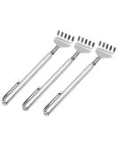 Ilamourcar back scratch 3 pieces of stainless steel telescopic back scratch back scraps extendable up to 50cm/20 '' 'metal back scratch for the head and back - Buy Online on GoSupps.com