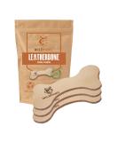 Wildfang leather chew for dogs & puppies naturally tanned cake stuff 5mm thick fat leather soft dog toys made of leather leather bones as chewing bones for dogs up to 15 kg - 3 x m 3 set - m 17 cm - Buy Online on GoSupps.com