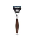 M HLE Sophist Wet Razor - Ironwood Handle Compatible with Gillette Blades | Premium Shaving Experience - Buy Online on GoSupps.com