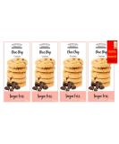Farmhouse Sugar Free Chocolate chip Biscuits cookies 150g (Pack of 4) Diabetic friendly. Perfect for Gifting on christmas Easter Birthday's Mother & Father day - Buy Online on GoSupps.com