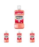 Buy Listerine Smart Kidz Mild Berry Mouthwash - Alcohol & Sugar-Free Antibacterial Protection for Kids (500ml Pack of 4) - Ideal for Ages 6+ - Buy Online on GoSupps.com