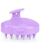 FREATECCH CHAUT Massage Brush Wet & Dry Shampoo Brush for Hair Growth & Scalp Care | Silicone Hair Root Stimulator | Dandruff Relief | Contemporary Purple Design - Buy Online on GoSupps.com