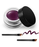 Erinde Waterproof Gel Eyeliner - Smudge-Proof Cream Eyeliner with High-Intensity Pigments | Long Lasting & Water-Resistant | 09 Dark Purple - Buy Online on GoSupps.com
