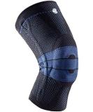 Bauerfeind GenuTrain Knee Support Size 7 - Padded Black Kneecap Brace for Optimal Stability | International Shipping Available - Buy Online on GoSupps.com