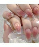 Shop Ombre Press on Nails - Medium Length Acrylic Coffin Style 24 Pcs Red - Perfect for Women | Full Cover Artificial Nails - Buy Online on GoSupps.com