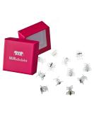 Hair-like Love Orchids Hair Clips - Small 2cm Transparent Clip Box for Girls & Women | Pink Hair Jewelry - Buy Online on GoSupps.com