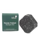 Organic Neem Tulsi Shampoo Bar | Deep Cleansing for Oily & Dandruff Prone Hair | Sulphate & Paraben Free | Natural Charcoal & Eucalyptus | 2.65 Oz - Buy Online on GoSupps.com