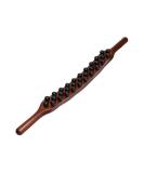 Massage Sticks | Wooden 3-Row Tool with 31 Beads for Muscle Relaxation | International Shipping - Buy Online on GoSupps.com