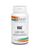 Solaray NAC N-Acetyl-L-Cysteine Supplement 600mg - 60 Count | Powerful Antioxidant Support - Buy Online on GoSupps.com