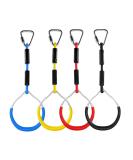 Let'sGood Colorful Ninja Gymnastic Rings for Kids - Outdoor Playground Equipment for Swing, Monkey Bars, Climbing & Obstacle Course - Buy Online on GoSupps.com