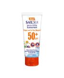 Safe Sea SPF50+ Kids Sunscreen 3.4 oz - Sensitive Skin Protection | Anti-Jellyfish & Sea Lice Sting Defense | Coral Reef Safe Sunscreen - Buy Online on GoSupps.com