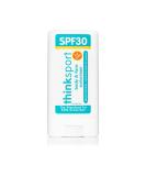 Thinksport Kids Sunscreen Stick SPF 30 - Face & Body Protection (0.64 oz) - Buy Online on GoSupps.com
