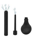 Shower Douche Enema Nozzle Kit - Portable Colonic Cleaner for Men & Women - Soft Bulb Attachment for Most Showers - ABS Black - Buy Online on GoSupps.com
