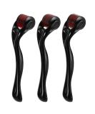 metagio 3 Pack 540 Titanium Microneedle Derma Roller Skin Care for Face Facial Wrinkles Hair Loss Stretch Marks Hair Regrowth Micro Needles Derma Needling Kit (0.5mm 1.0mm 2.0mm)(Black) - Buy Online on GoSupps.com