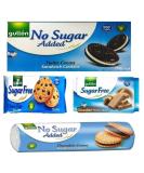 Gullon Sugar Free Mixed Chocolate Variety Selection Biscuits Cocoa Sandwich Chocolate Wafer Chocolate chip cookies Cream sandwich cookies Perfect for sharing & Gifting (1 Bundle) - Buy Online on GoSupps.com