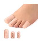 Kimihome 16 PCS Silicone Toe Caps & Protectors - Relief for Corns, Blisters & Ingrown Toenails - Toe Sleeve Cushions (4 Large + 8 Medium + 4 Small) Beige - Buy Online on GoSupps.com
