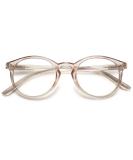 Koosufa fashion anti -blue lights reading glasses Federscharnier women Men Men Round Reading Aid Anti -fatigue Glasses 1.0 1.25 1.75 2.25 2.75 3.5 4.0 1x transparent light brown 1.25 x - Buy Online on GoSupps.com