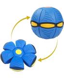 WACURRENTHYD New UFO Pet Flying Saucer Ball Portable Flying Toys Creative Fly Saucer Stomp Magic Balls Magic Frisbee Dog Toy Ball Fun Puppy Interactive Flying Flat Throw Disc Balls Toy (Blue) - Buy Online on GoSupps.com