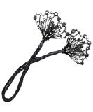 FRCOLOR Black Swan Clip Hair Bun Maker - Bridal Styling Tool for Teens, Fabric Glitter Bun Maker for Deft and Elegant Updos - Buy Online on GoSupps.com